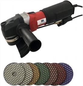 img 1 attached to 5" Variable Speed Wet Polisher Kit With 5" Dry Polishing Pads (50-3000 Grit) And Aluminum Backer For Professional Finishing