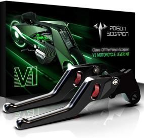 img 4 attached to Enhanced Control: Adjustable Short Brake & 🔧 Clutch Levers for GSXR 600/750 (2004-2005) by POISON SCORPION