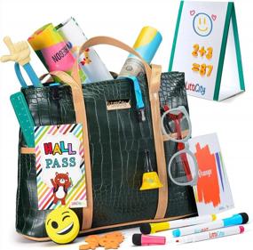 img 4 attached to Interactive Learning Toys For 3-5 Year Olds - Litti City Play School Set For Kids Pretend Play Costume With Teacher Bag, Whiteboard & More, Perfect Gifts For Boys & Girls