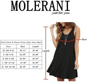 img 1 attached to 👗 MOLERANI Women's Casual T Shirt Dress: A Simple and Stylish Addition to Your Wardrobe