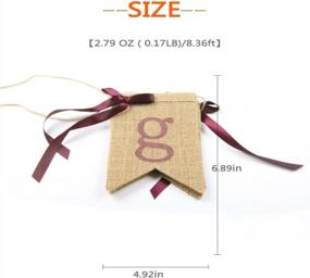 img 3 attached to Get Festive With Junxia'S Give Thanks Burlap Bunting Banner - Perfect For Holiday Decorations (GT-5)