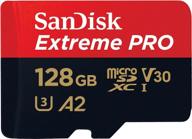 💾сандиск экстрим про sdxc uhs-i u3 a2 v30 128 гб + адаптер для улучшенной производительности, sdsqxcy-128g-gn6ma логотип