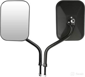 img 2 attached to 🔍 High-Quality Adjustable Side View Mirrors with Black Housing for All Jeep Wrangler Models (JK, JL, TJ, YJ, CJ) - Easy Install & Compatibility