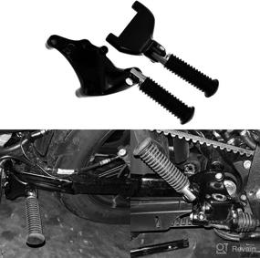 img 3 attached to 🏍️ YHMTIVTU Motorcycle Footpegs: Rear Passenger Foot Pegs for Harley Sportster Iron XL - 1 Pair (2014-2021)