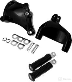 img 1 attached to 🏍️ YHMTIVTU Motorcycle Footpegs: Rear Passenger Foot Pegs for Harley Sportster Iron XL - 1 Pair (2014-2021)