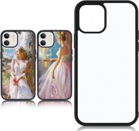 img 4 attached to 5PCS Sublimation Blanks IPhone 12Mini Cases - Soft Rubber Shockproof Phone Covers With Anti-Slip Protection For DIY Printing (5.4 Inch)
