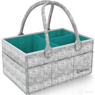 👶 top-rated baby diaper caddy organizer - nursery and baby organizer basket: portable, foldable, and travel-friendly diaper organizer for changing table and car use - nursery storage bin, diaper basket логотип