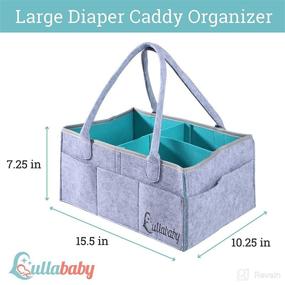 img 2 attached to 👶 Top-rated Baby Diaper Caddy Organizer - Nursery and Baby Organizer Basket: Portable, Foldable, and Travel-friendly Diaper Organizer for Changing Table and Car Use - Nursery Storage Bin, Diaper Basket