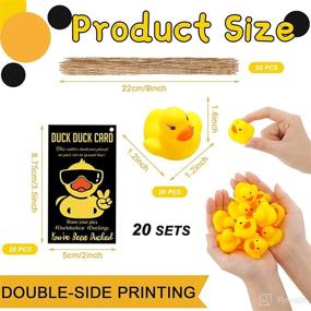 img 3 attached to 🦆 60 Duck Cards with Rubber Ducks and Strings for Trendy J Duck Game - Spread Fun with Tags for Sharing Pics (Cool Style)