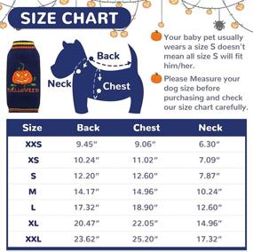 img 3 attached to 🎃 DOGGYZSTYLE Halloween Pumpkin Pet Sweaters - Funny Dog/Cat Knitwear Clothes, Holiday Party Outfit, Apparel for Small to Medium Dogs