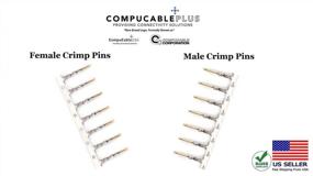 img 2 attached to CompuCablePlusUSA.Com Best D-Sub Crimp Pins, 50 PCS/Pack. (High Density Female)