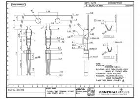 img 1 attached to CompuCablePlusUSA.Com Лучшие обжимные контакты D-Sub, 50 шт./упак. (Женщина высокой плотности)