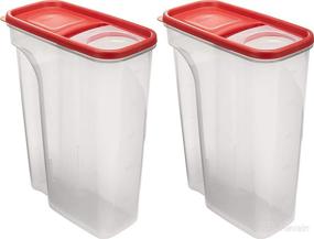 img 1 attached to 🥣 Rubbermaid Flip Top Cereal Keeper: BPA-free Food Storage Container, 22 Cup (2 Pack)