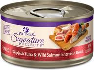 🐱 grain-free signature selects wet cat food by wellness core: natural, real meat pet food with chunky, flaked, and shredded varieties (available in 2.8 oz or 5.3 oz cans) logo