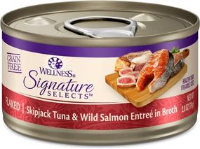 img 4 attached to 🐱 Grain-Free Signature Selects Wet Cat Food by Wellness CORE: Natural, Real Meat Pet Food with Chunky, Flaked, and Shredded Varieties (Available in 2.8 oz or 5.3 oz Cans)