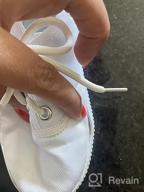 img 1 attached to Je-Gou Unisex White Canvas Lace-up Sneakers for Toddlers and Little Kids review by Eddie Sanchez