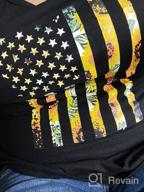 img 1 attached to 4Th Of July American Flag Print Tank Top For Women - Ferrtye Womens Sunflower Sleeveless Loose Fit Summer Shirt review by Mike Wheeler