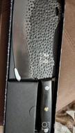 img 1 attached to ENOKING Hand Forged Serbian Chefs Knife - German High Carbon Stainless Steel Butcher Knife For Meat Cutting With Full Tang & Gift Box review by Dino Wilson