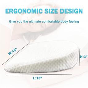 img 2 attached to 🤰 Jerrycomfy Pregnancy Pillow - Memory Foam Maternity Pillow for Body, Belly, Back, Knees - Reversible & Removable Cover Included