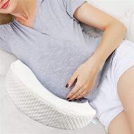 🤰 jerrycomfy pregnancy pillow - memory foam maternity pillow for body, belly, back, knees - reversible & removable cover included logo