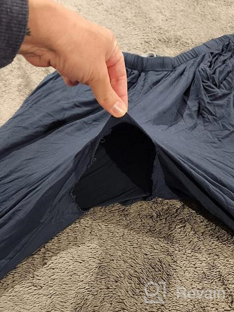 img 1 attached to MoFiz Men's Ultra Soft Pajama Sleepwear 👕 with Convenient Pockets for Ultimate Comfort and Relaxation review by Sebastian Erik