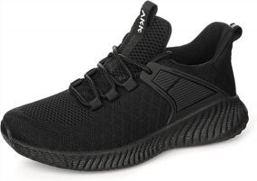 img 4 attached to Akk Women'S Running Shoes: Lightweight, Non-Slip Gym Mesh Sneakers For Walking, Tennis, Training & Outdoor Sports.