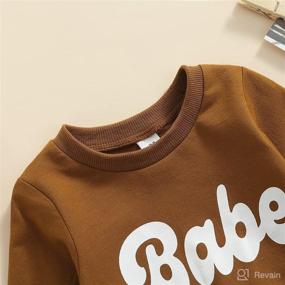 img 3 attached to Toddler Pullover Printed Sweatshirt Clothes Apparel & Accessories Baby Boys via Clothing