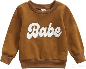 img 4 attached to Toddler Pullover Printed Sweatshirt Clothes Apparel & Accessories Baby Boys via Clothing