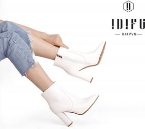 img 3 attached to Step Up Your Style With IDIFU Women'S Fashion Ankle Boots - Comfy, Chic And High-Heeled!