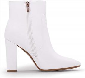 img 1 attached to Step Up Your Style With IDIFU Women'S Fashion Ankle Boots - Comfy, Chic And High-Heeled!