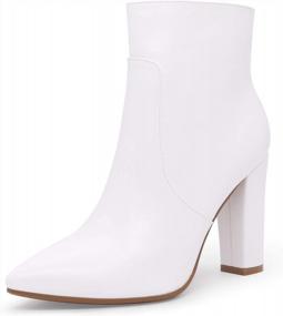 img 4 attached to Step Up Your Style With IDIFU Women'S Fashion Ankle Boots - Comfy, Chic And High-Heeled!