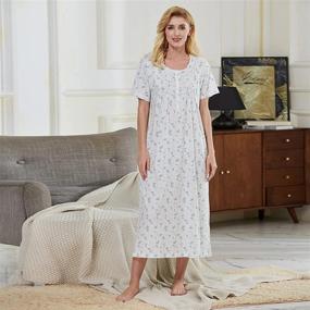 img 2 attached to Keyocean Nightgowns Cotton Lightweight Sleepwear Women's Clothing - Lingerie, Sleep & Lounge