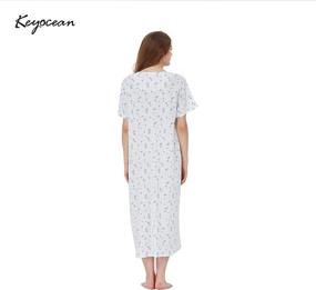 img 1 attached to Keyocean Nightgowns Cotton Lightweight Sleepwear Women's Clothing - Lingerie, Sleep & Lounge