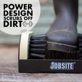 img 2 attached to All-Weather Industrial Shoe Cleaner & Scraper Brush By JobSite - The Original Boot Scrubber