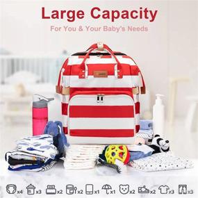 img 1 attached to Diaper Bag Backpack Extra Large Waterproof Compartment Multifunction