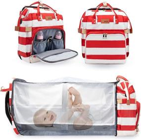 img 4 attached to Diaper Bag Backpack Extra Large Waterproof Compartment Multifunction