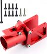 mingchuan's upgraded 30mm folding arm tube joint for diy rc drones: red cnc aluminum airplane component logo