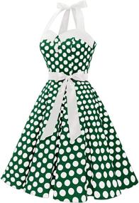 img 3 attached to Dressystar Vintage Cocktail Rockabilly Dot Women's Clothing ~ Dresses