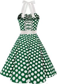 img 1 attached to Dressystar Vintage Cocktail Rockabilly Dot Women's Clothing ~ Dresses