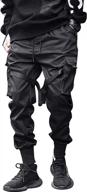 style and comfort combine: onttno men's elastic waist jogger sweatpants logo