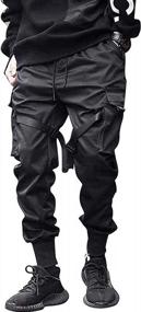 img 4 attached to Сочетание стиля и комфорта: мужские спортивные штаны ONTTNO с эластичной резинкой на талии