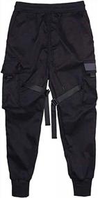 img 3 attached to Style And Comfort Combine: ONTTNO Men'S Elastic Waist Jogger Sweatpants