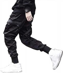 img 2 attached to Style And Comfort Combine: ONTTNO Men'S Elastic Waist Jogger Sweatpants