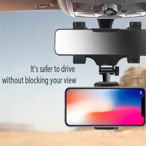 img 1 attached to 📱 BLK-201 and BLK-301: Versatile Universal Phone GPS Holder & Car Rearview Mirror Mount