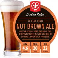 brewdemon 2 gal. ye olde devil nut brown ale beer recipe kit - makes a wicked-good 4.6% abv batch of craft brewed beer logo