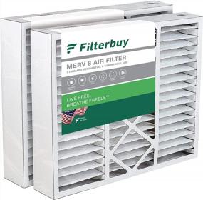img 4 attached to Filterbuy 16X20X5 Air Filter MERV 8 Dust Defense (2-Pack), Pleated HVAC AC Furnace Air Filters Replacement For Honeywell FC100A1003 (Actual Size: 15.38 X 19.75 X 4.38 Inches)