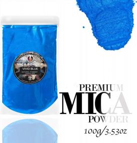 img 1 attached to Techarooz Vivid Blue Mica Powder: 100G Sealed Bag For Various DIY Projects - Epoxy Resin, Lip Gloss, Bath Bombs, Soap Making & More
