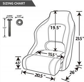 img 2 attached to Upgrade Your Boat With NORTHCAPTAIN Premium Sport Flip Up Captain Bucket Seat