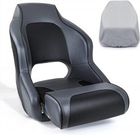 img 4 attached to Upgrade Your Boat With NORTHCAPTAIN Premium Sport Flip Up Captain Bucket Seat