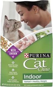 img 4 attached to 🐱 Purina Cat Chow Indoor Hairball + Healthy Weight Dry Cat Food - Set of (4) 3.15 lb. Bags